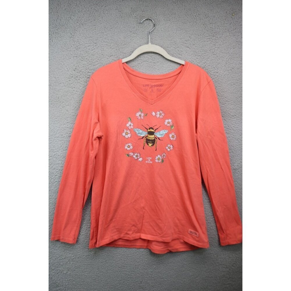 Life is Good‎ Goral Long Sleeve Crusher Tee-Size Large
